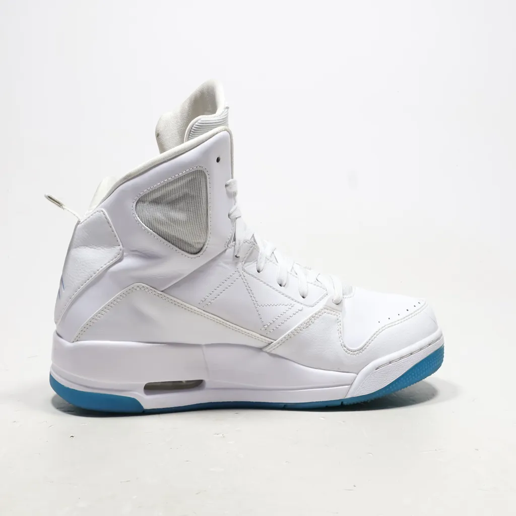 Air Jordan Sport Shoes Pu Leather White Color For Men