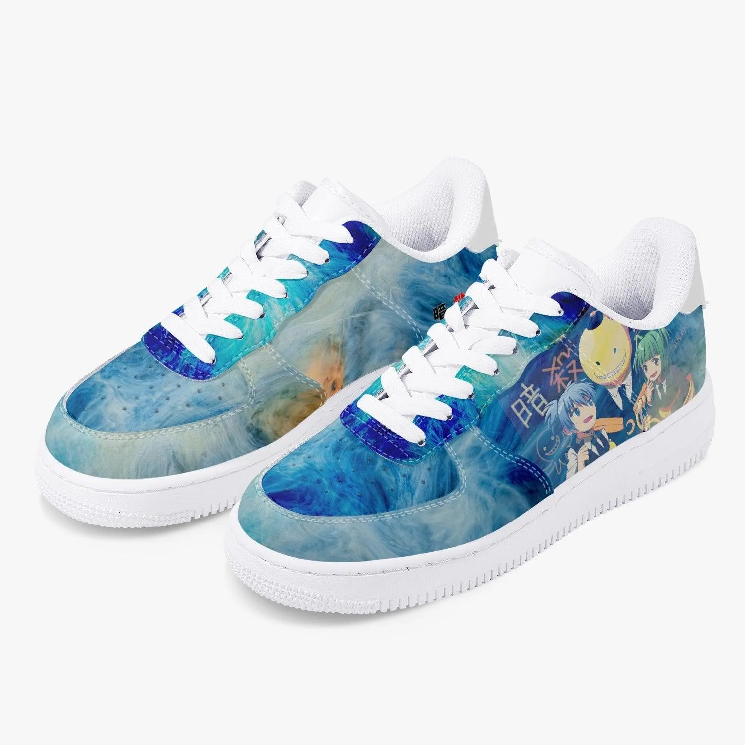 Assassination Classroom Koro sensei with Nagisa Shiota & Kayano Kaede AF1 Anime Shoes