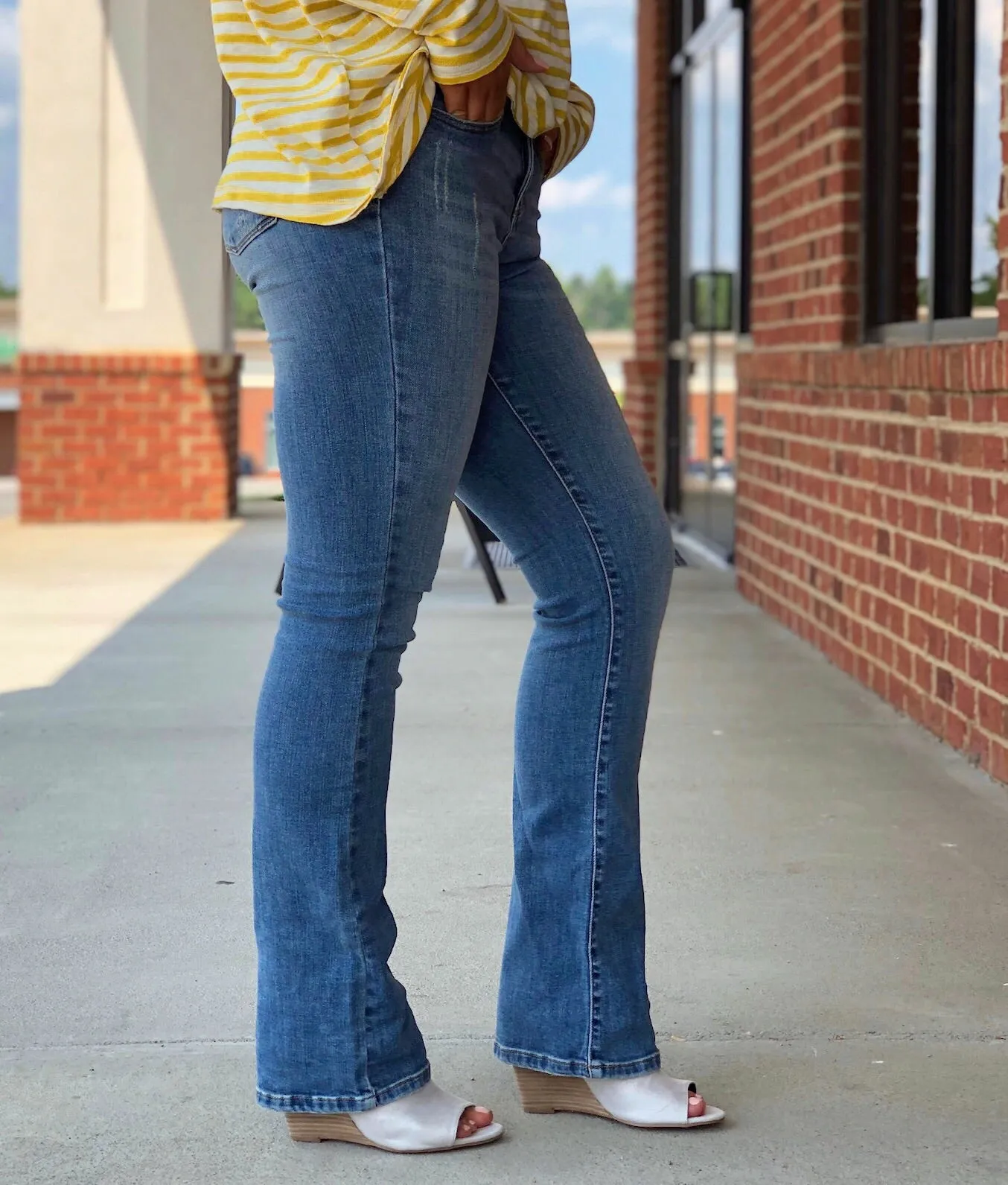 Avery Peep Toe Booties in Stone FINAL SALE