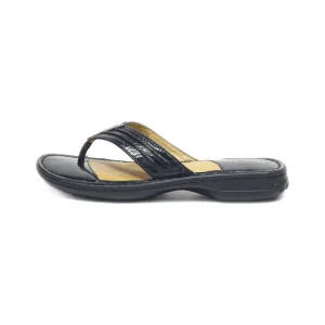 Born Slippers Leather Black Colour For Women