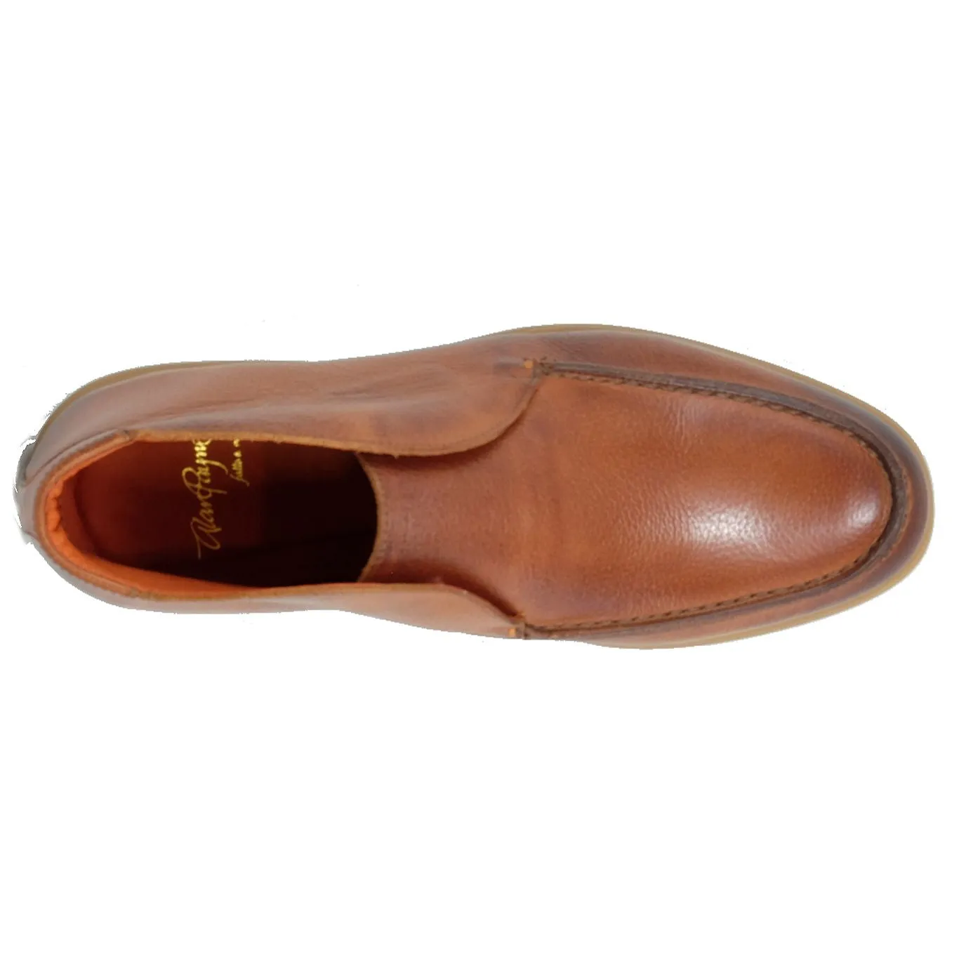 Bravo Moc Toe Burnished Calfskin Boot in Mahogany by Alan Payne Footwear