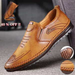 Breathable and Non-Slip Leather Sneakers