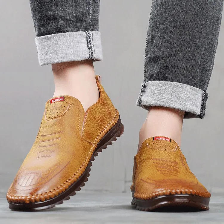 Breathable and Non-Slip Leather Sneakers