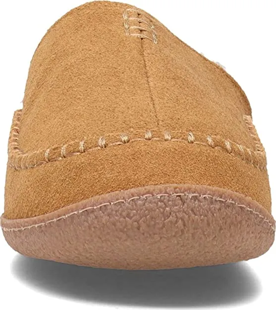 Clarks Stylish Baseball Stiching Cinnamon Plush Sherpa Lined Rounded Toe Clogs