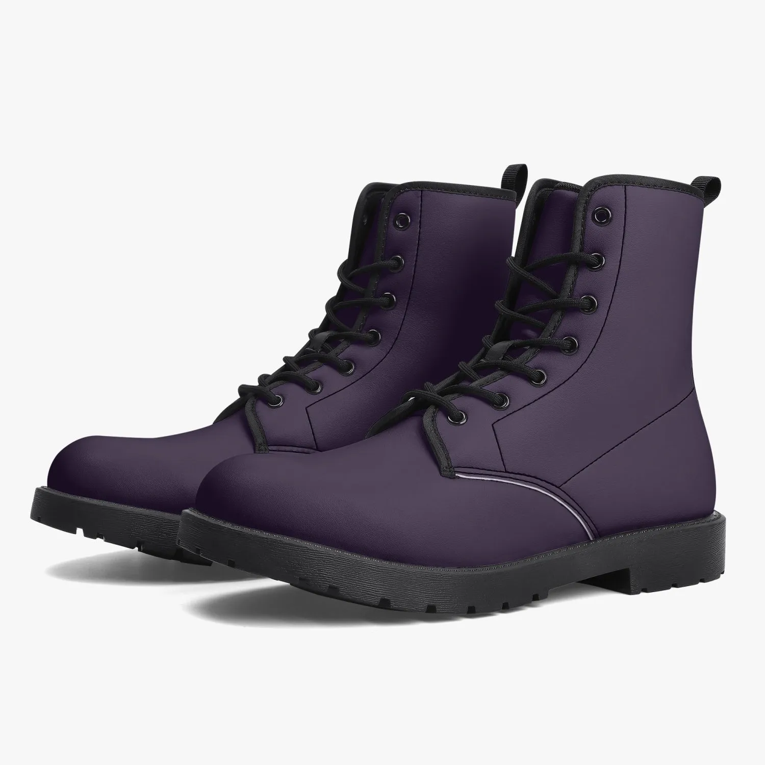 Dark Purple Combat Boots (JPPDKP)