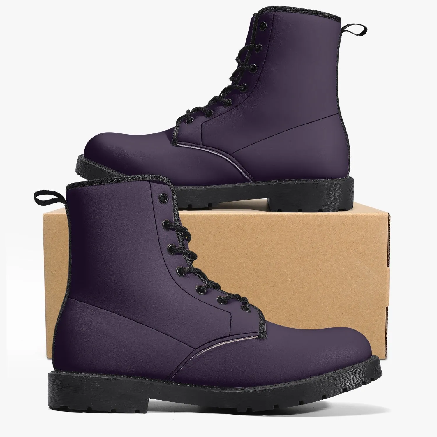 Dark Purple Combat Boots (JPPDKP)