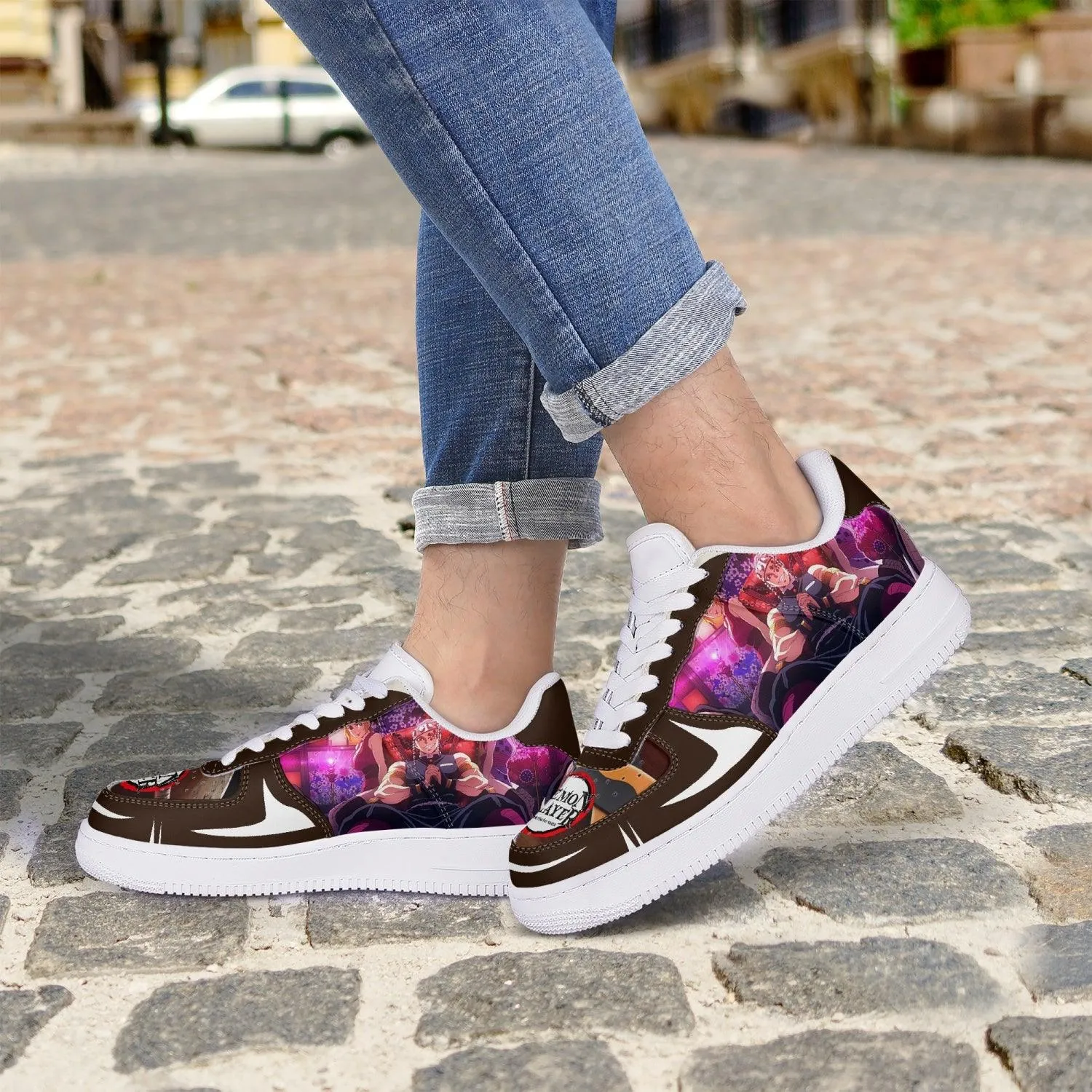 Demon Slayer Tengen Uzui AF1 Anime Shoes