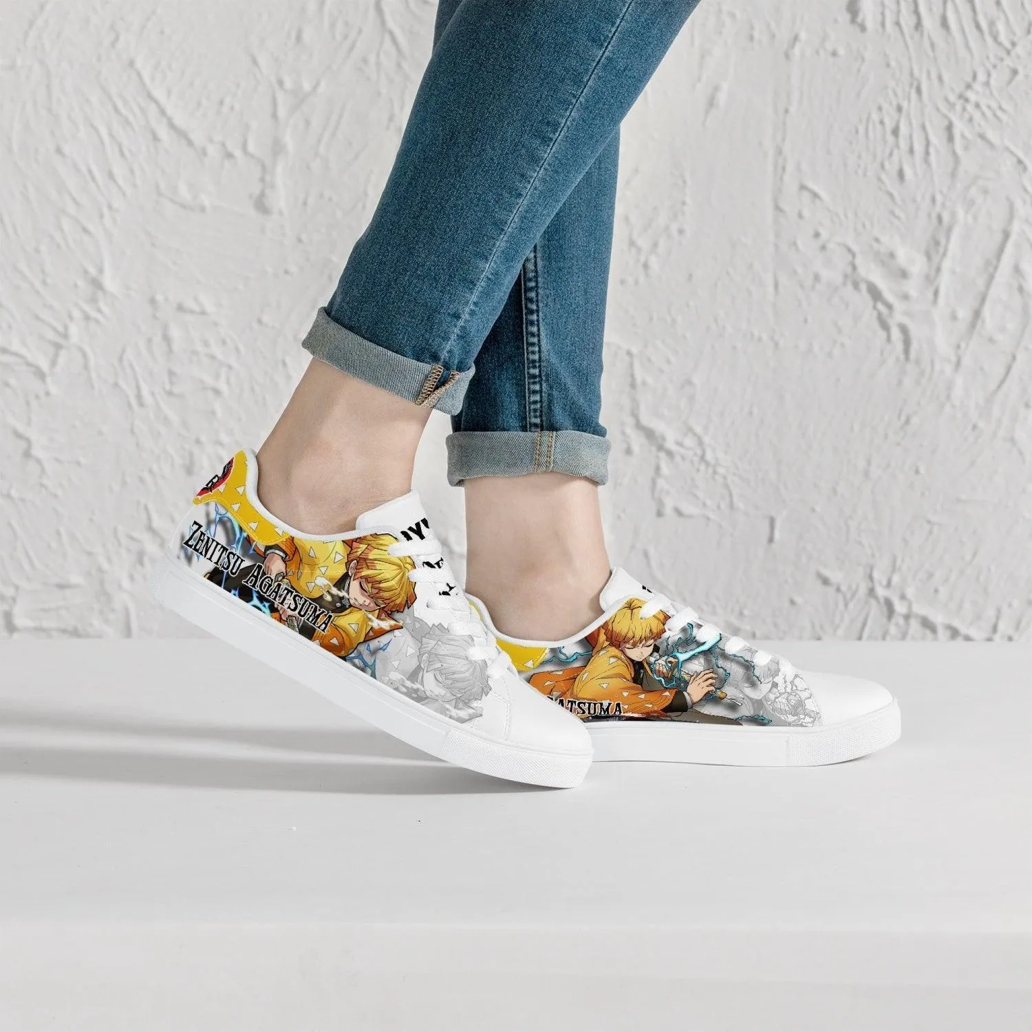 Demon Slayer Zenitsu Agatsuma Skate Anime Shoes
