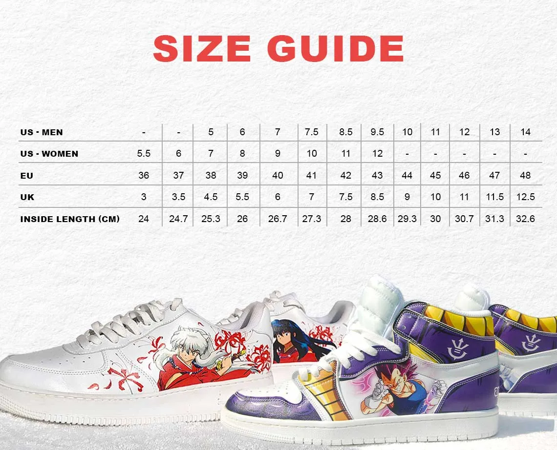 Dragon Ball Z Captain Ginyu JD1 Low Anime Shoes