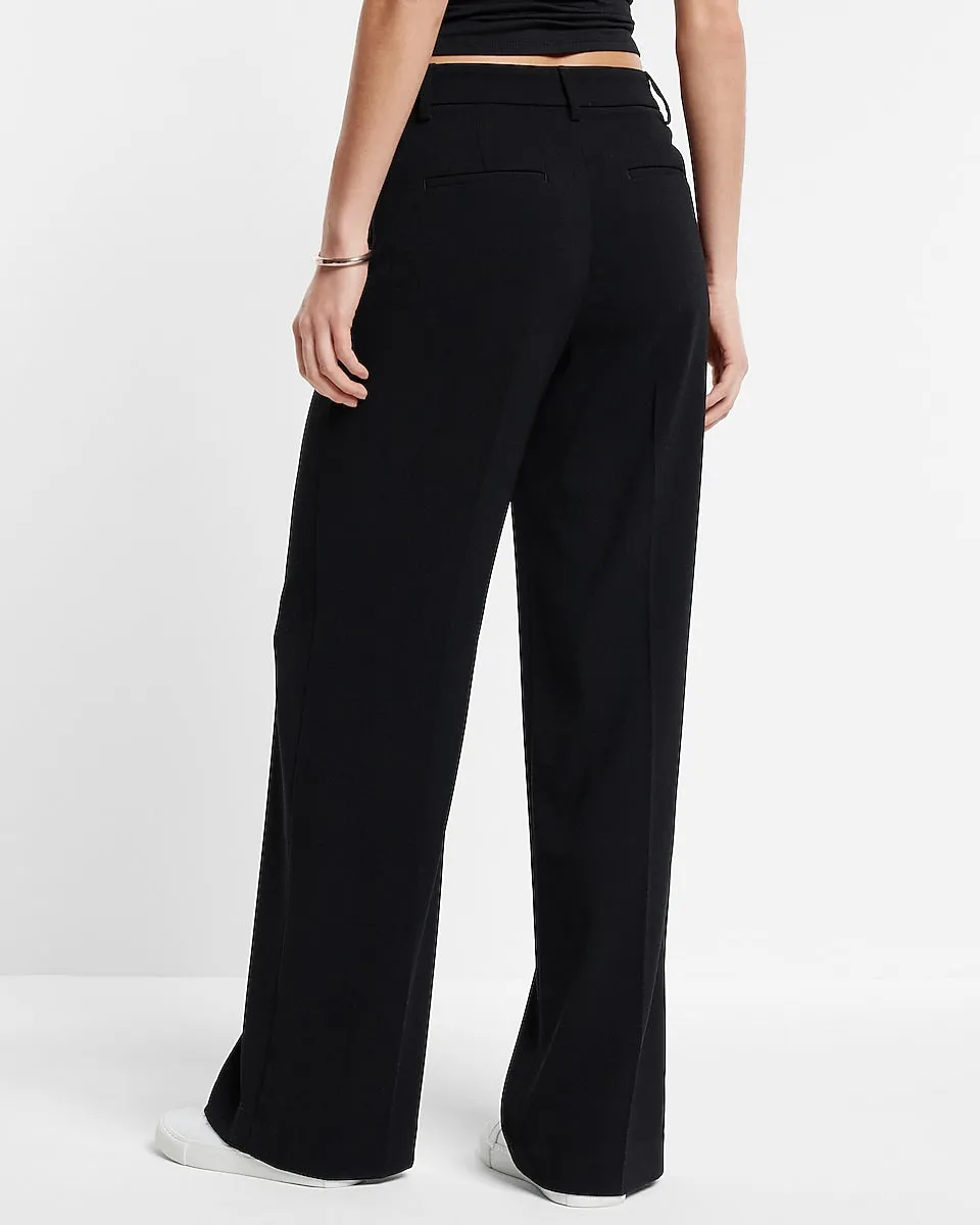 Editor Mid Rise Relaxed Trouser Pant in Pitch Black