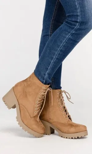Fuzzy Combat Boots