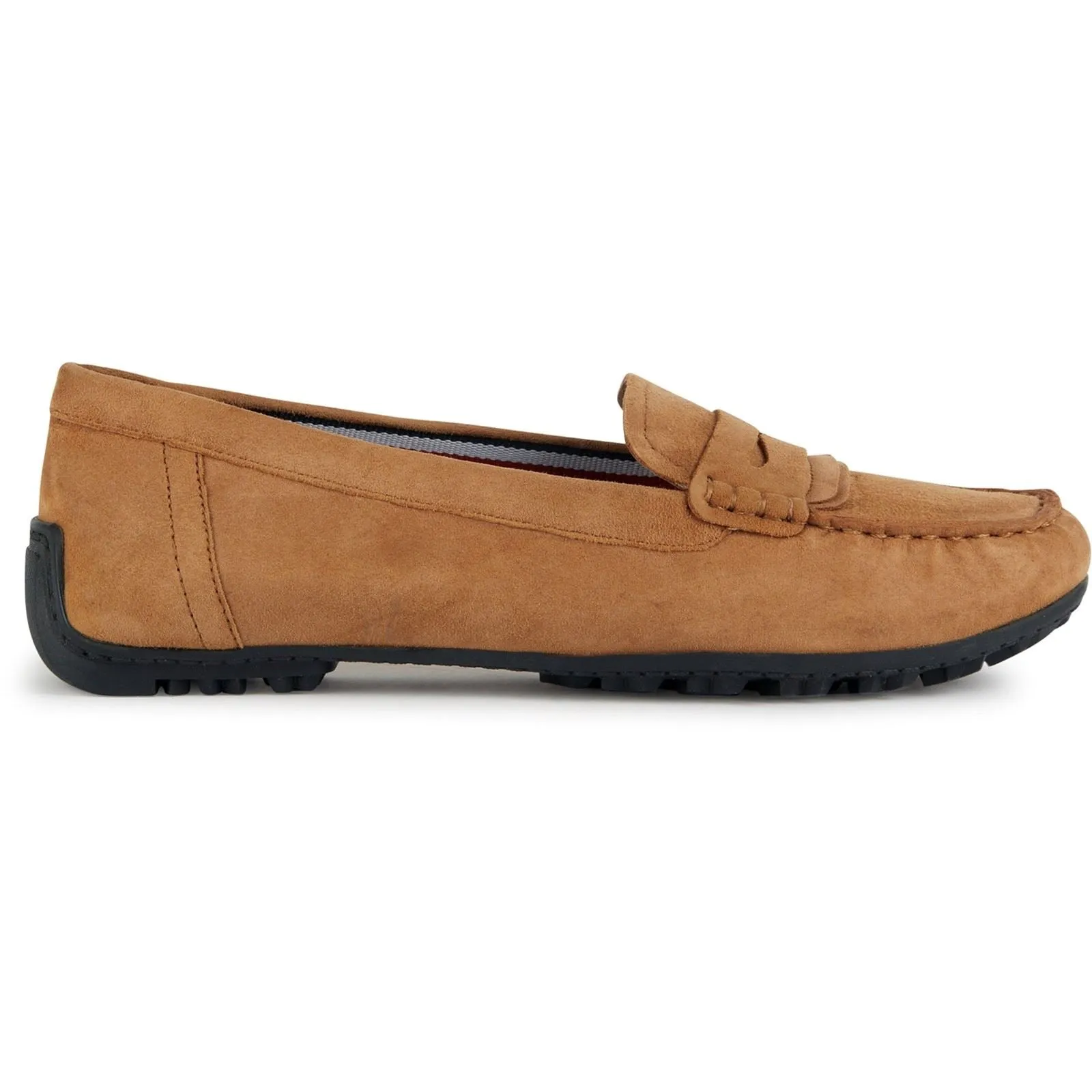 Geox D Kosmopolis Suede Women's Camel Moccasins Shoes