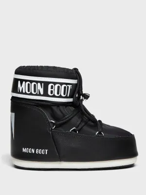 Icon Low Nylon Boots in Black