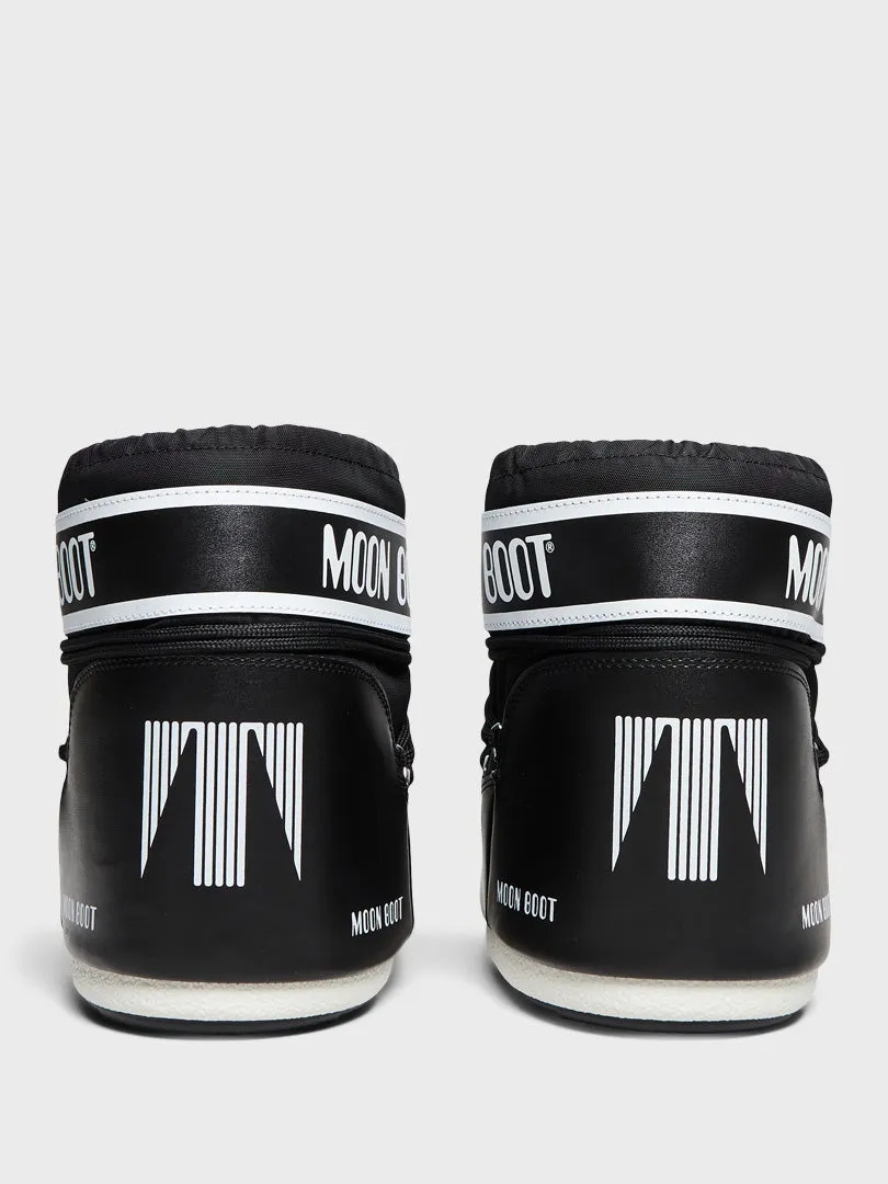Icon Low Nylon Boots in Black