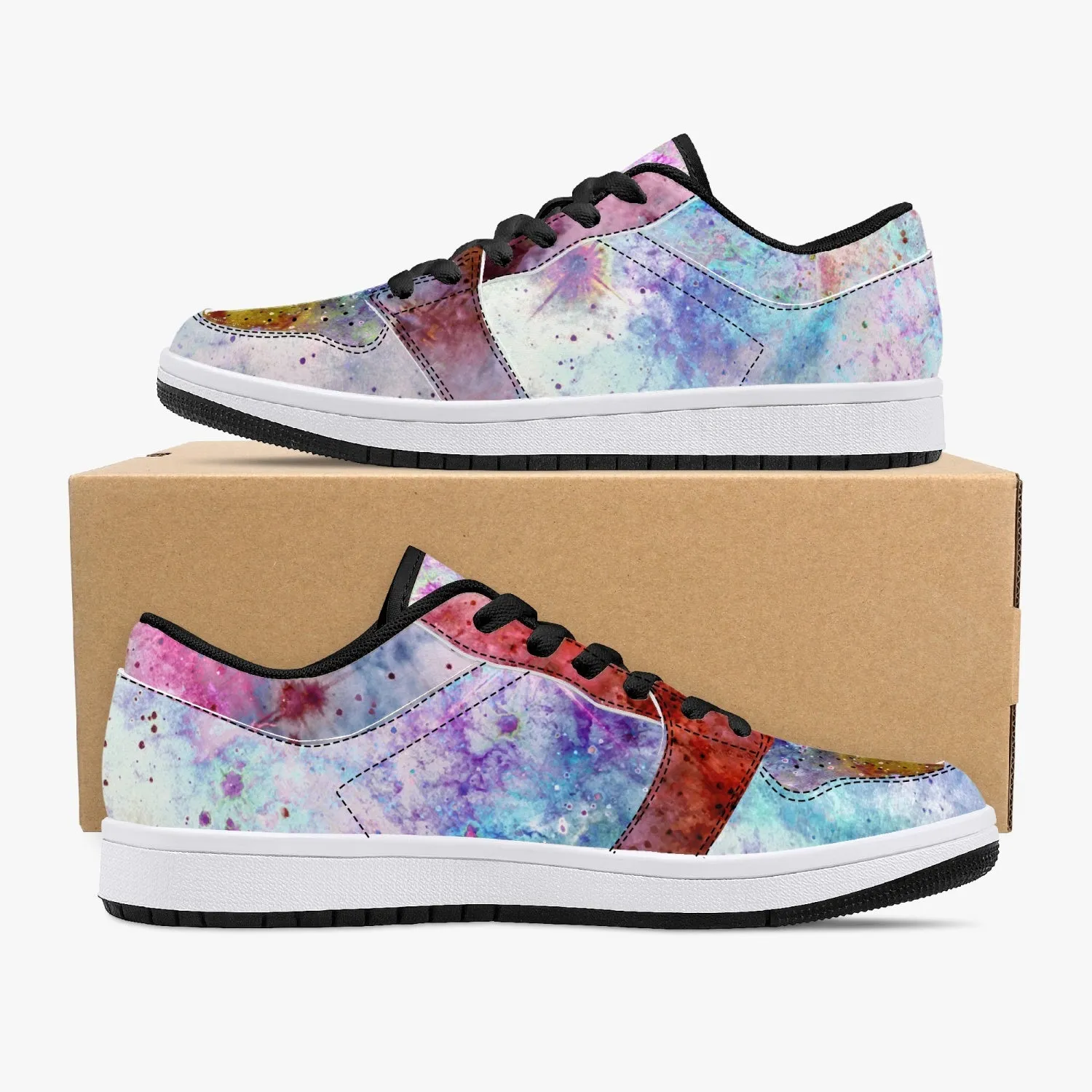 July Psychedelic Split-Style Low-Top Sneakers
