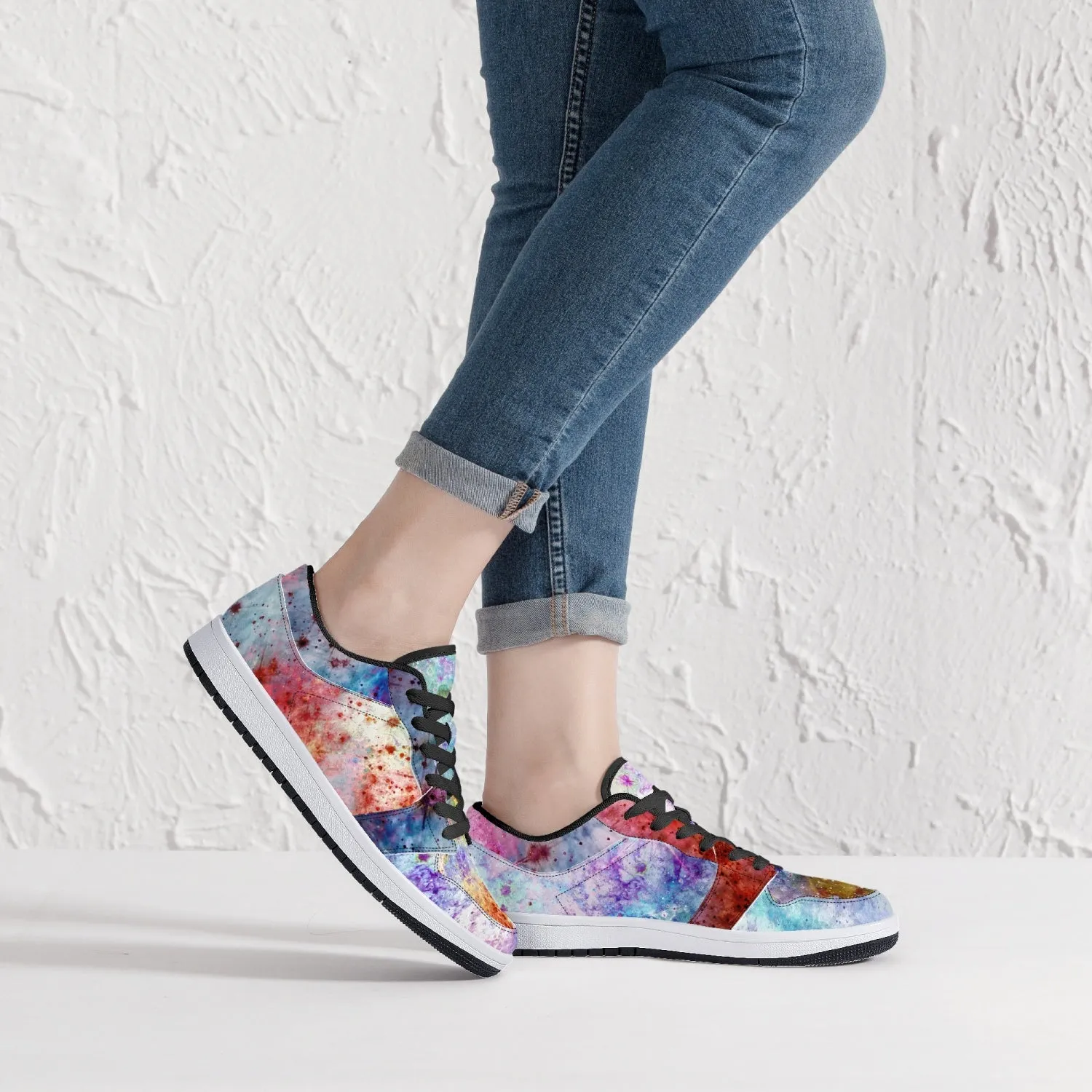 July Psychedelic Split-Style Low-Top Sneakers