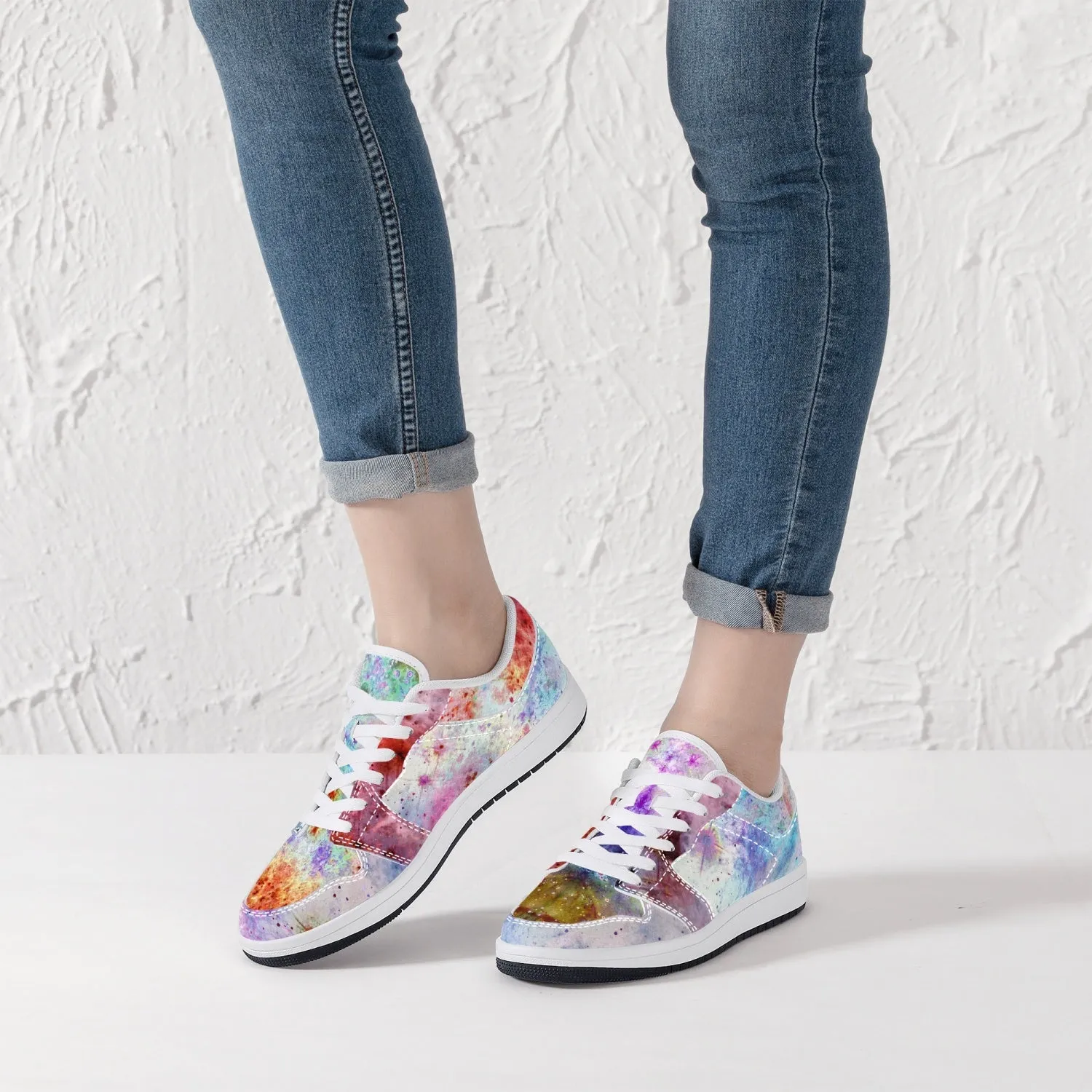 July Psychedelic Split-Style Low-Top Sneakers