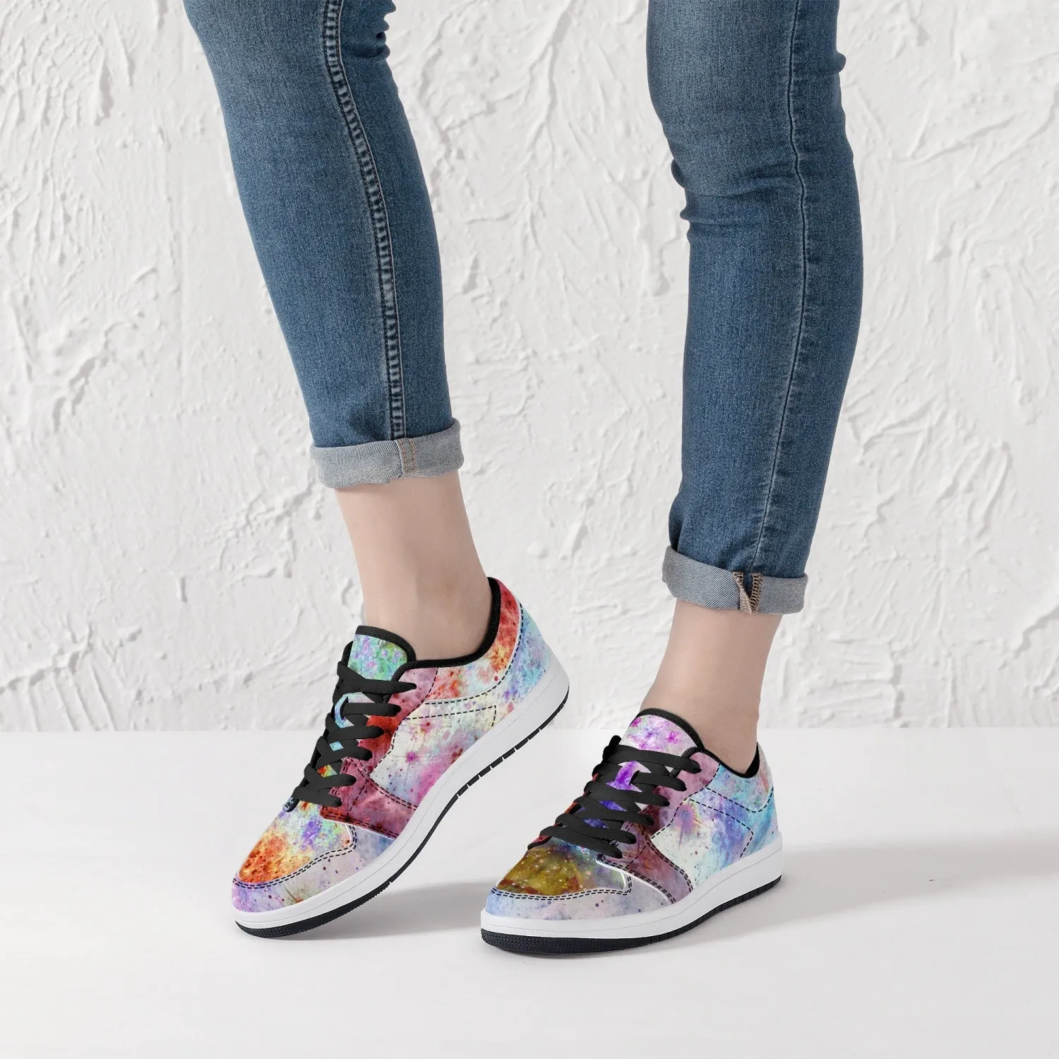 July Psychedelic Split-Style Low-Top Sneakers