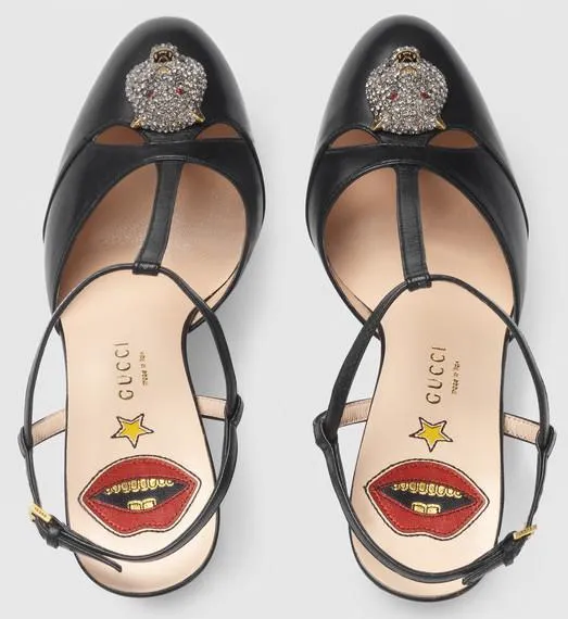 Leather Platform Pumps
