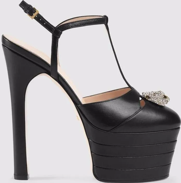 Leather Platform Pumps