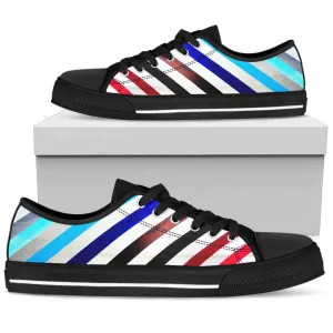 Lined Up Women's Low Top Sneakers in Black