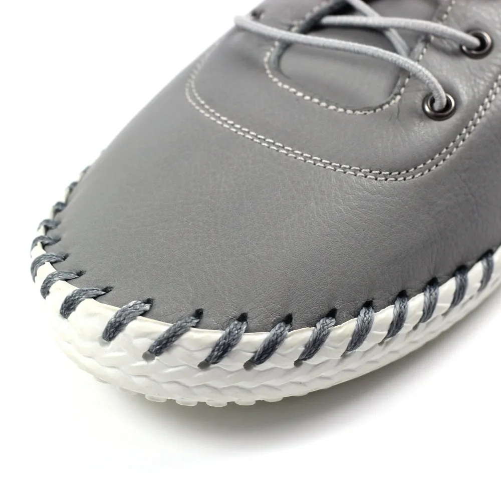 Lunar Shoes St Ives Leather Plimsoll