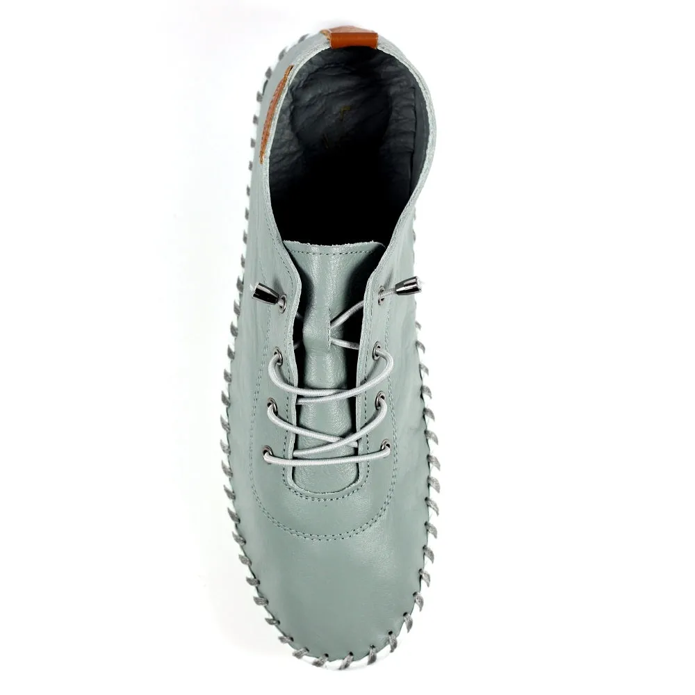Lunar Shoes St Ives Leather Plimsoll