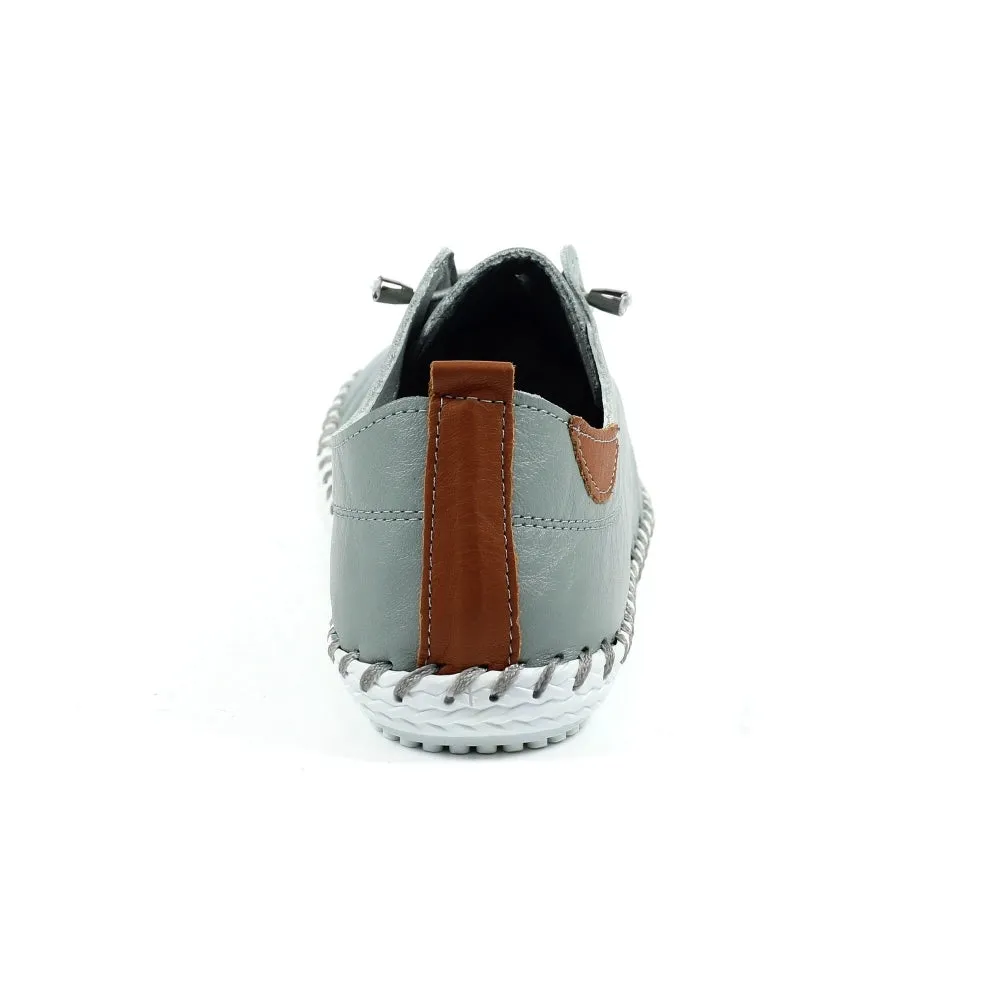 Lunar Shoes St Ives Leather Plimsoll