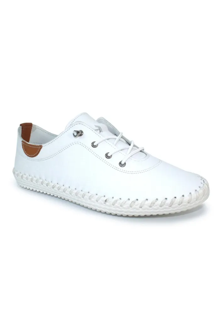 Lunar Shoes St Ives Leather Plimsoll