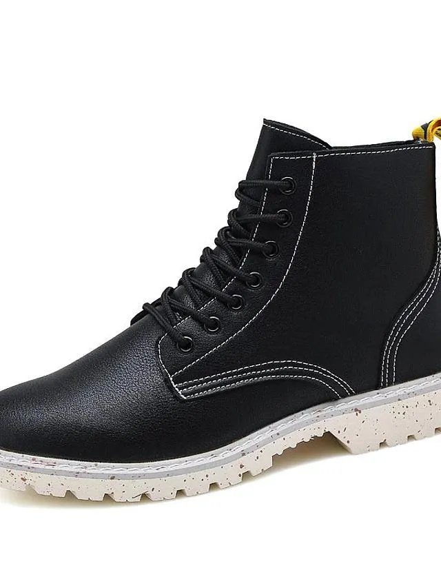 Nappa Leather Combat Boots