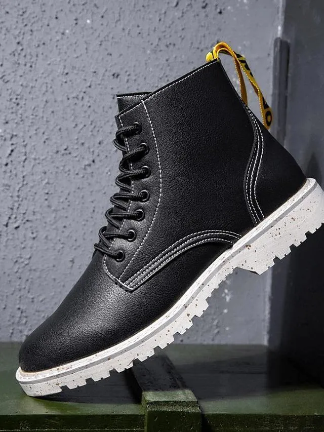 Nappa Leather Combat Boots