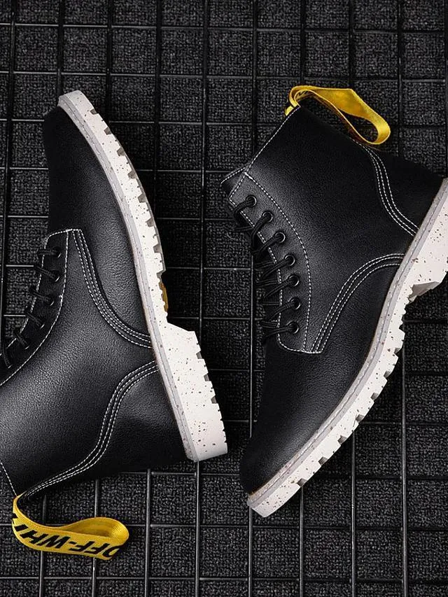 Nappa Leather Combat Boots