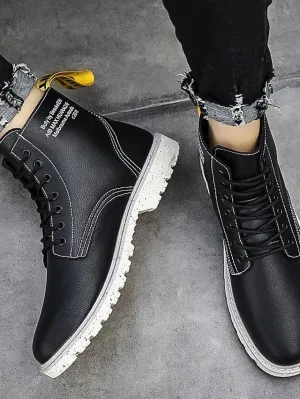 Nappa Leather Combat Boots
