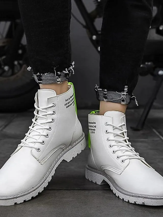 Nappa Leather Combat Boots