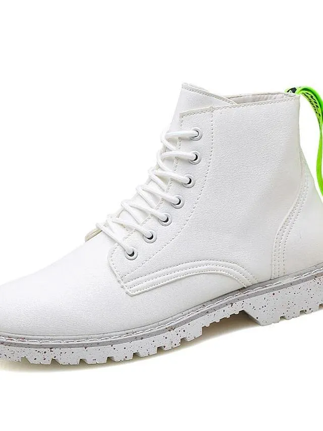 Nappa Leather Combat Boots