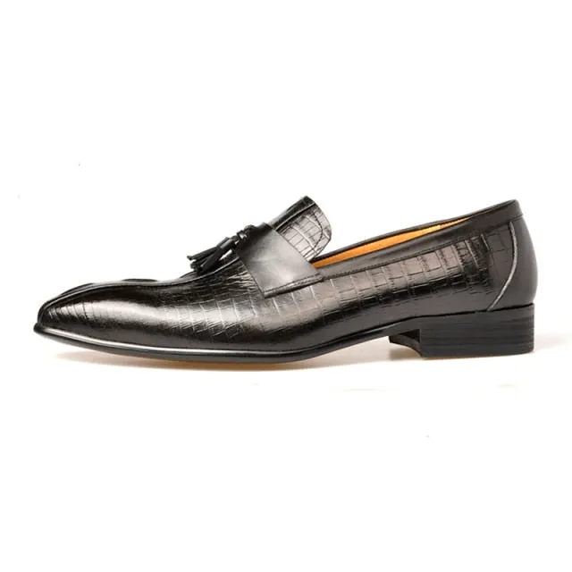 Opulessa Crocodile Slip Ons
