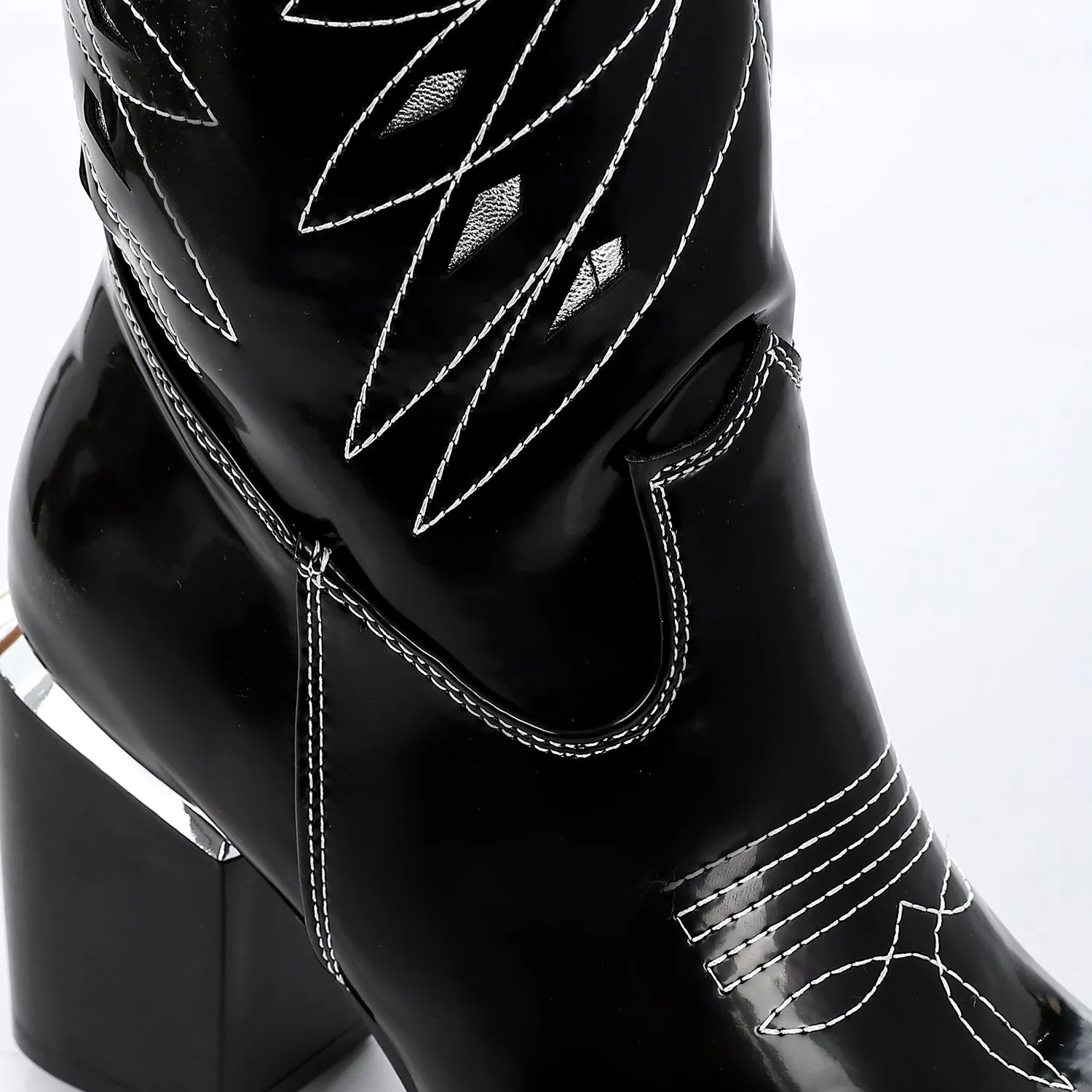 PRD-DVTF-006 Cowboy Mid Calf Boot