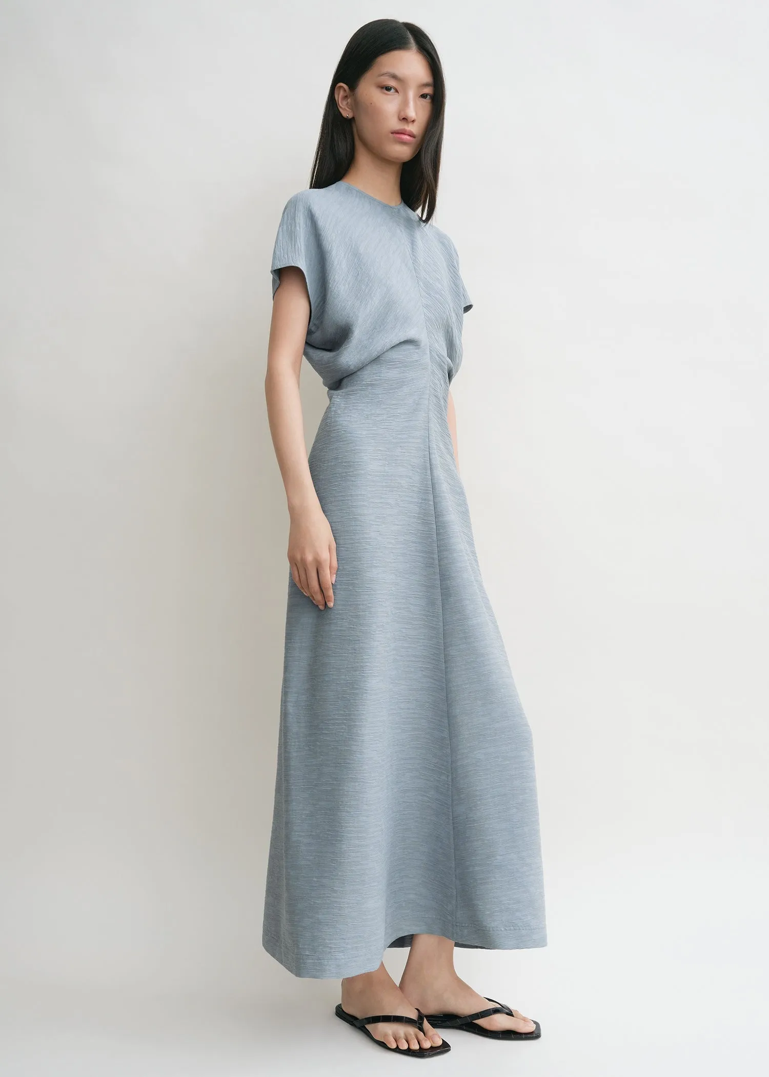 Slouch waist crinkled dress mistral