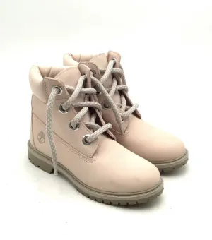Timberland Women's Heritage 6-Inch A2Q7H Pink Round Toe Combat Boots - Size 8