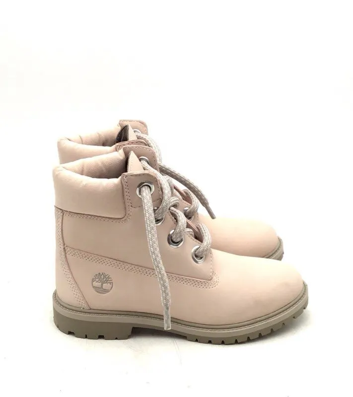 Timberland Women's Heritage 6-Inch A2Q7H Pink Round Toe Combat Boots - Size 8