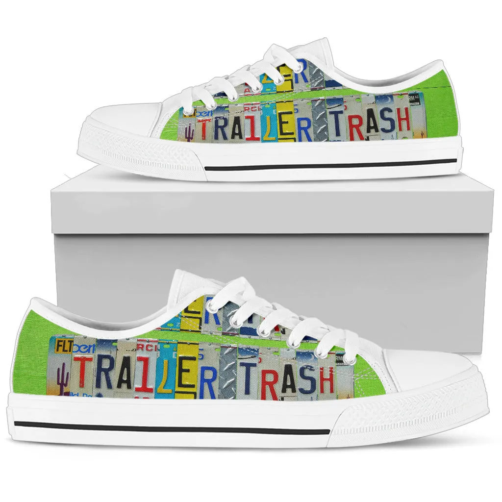 White Trailer Trash Women's Low Top Shoes