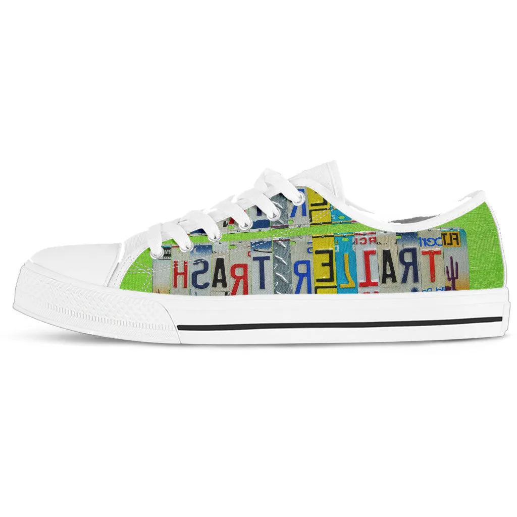 White Trailer Trash Women's Low Top Shoes