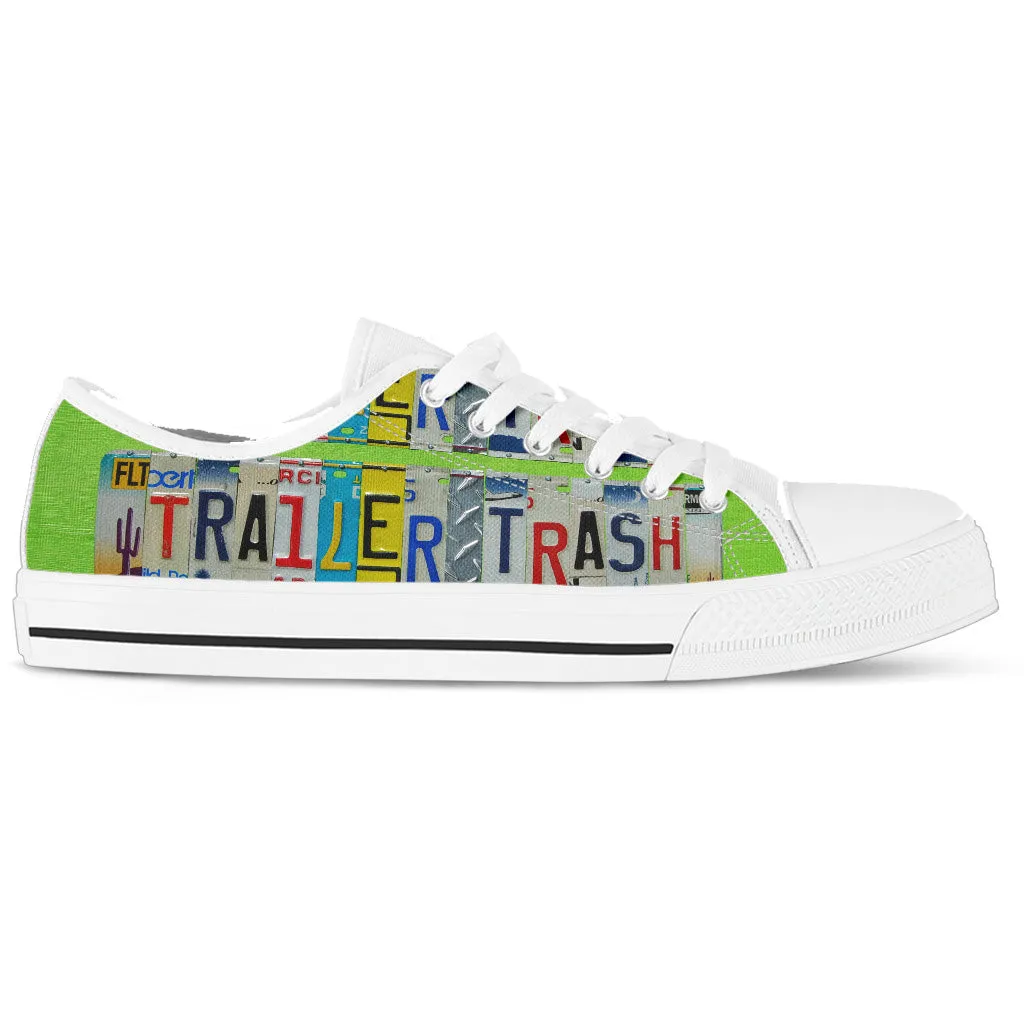 White Trailer Trash Women's Low Top Shoes