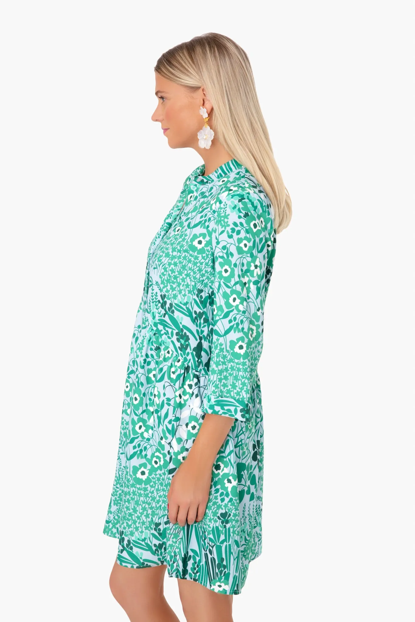 Wildflower Silk Royal Shirt Dress