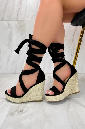 Winn - Lace Up Espadrille Platform Wedge Sandal